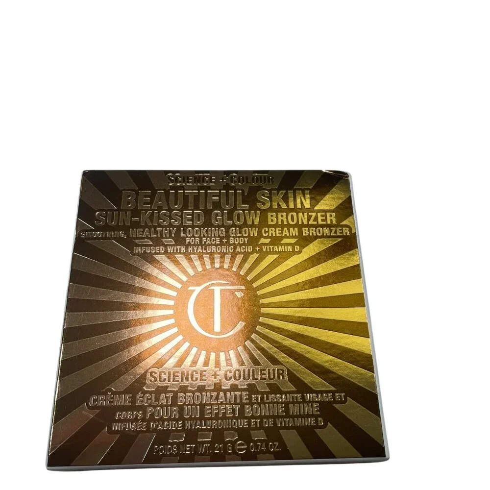 Charlotte Tilbury Beautiful Skin Sun-Kissed Glow Bronzer 2 Medium New in Box 0.7